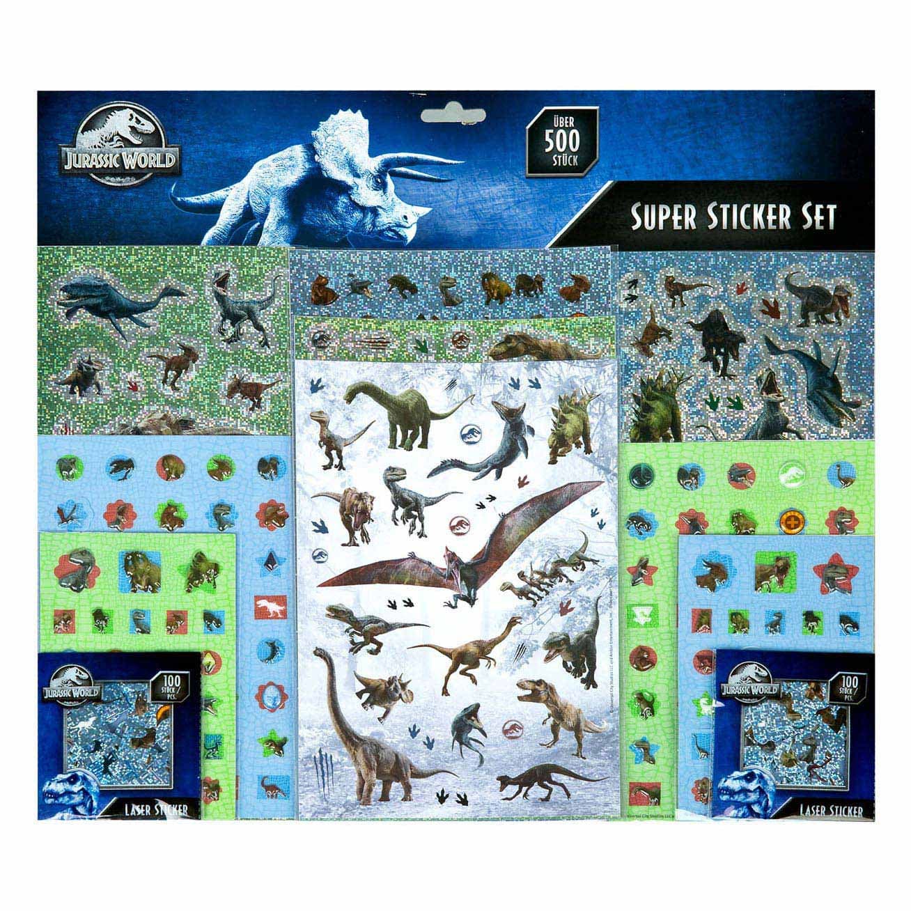 Undercover - Undercover Jurassic World Stickerset, 500st.