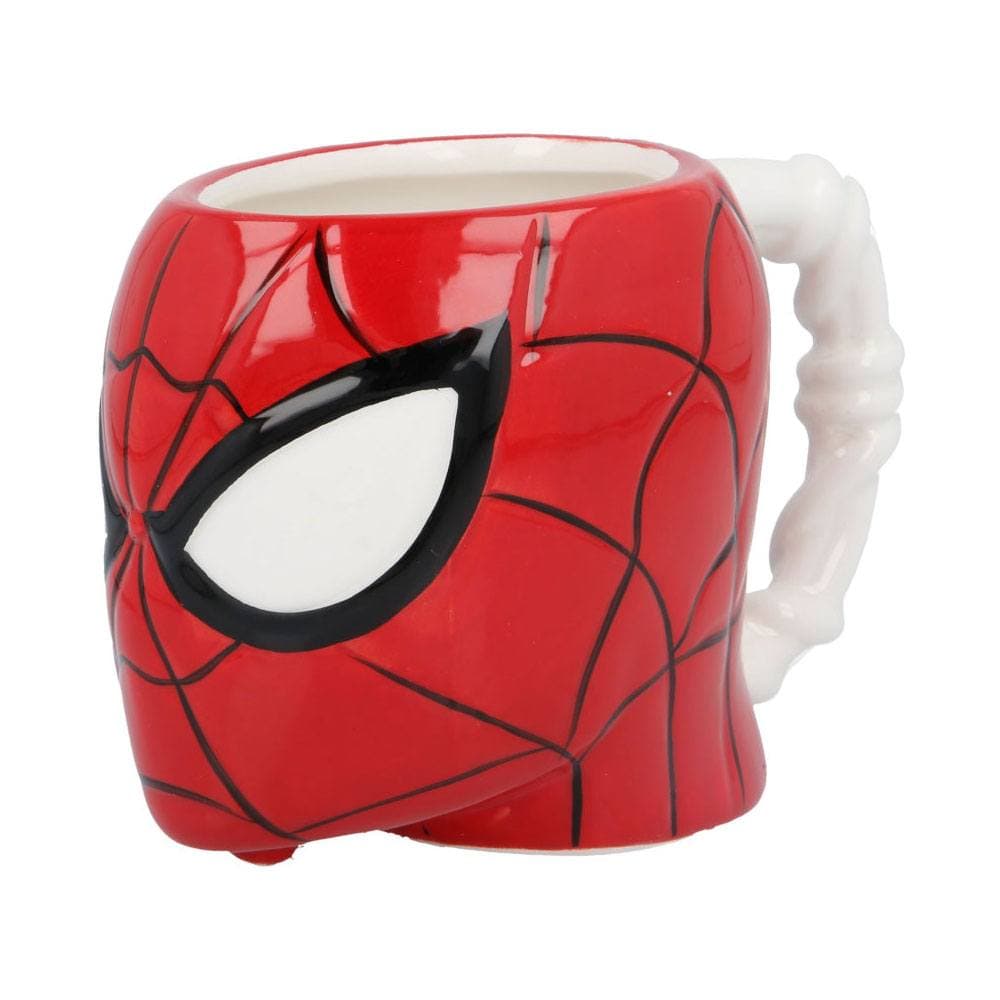 410ml 3d Shaped Ceramic Mug In Spider-man Head Gift Box