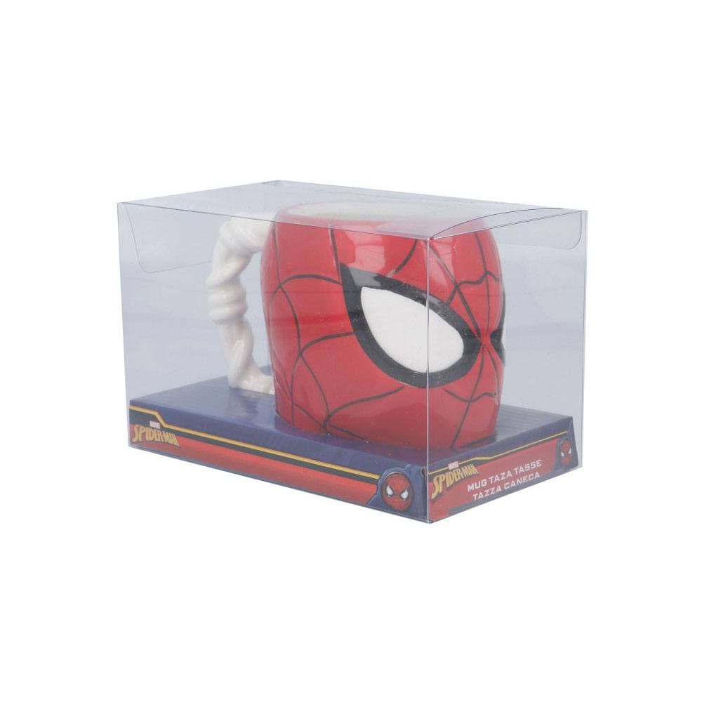 410ml 3d Shaped Ceramic Mug In Spider-man Head Gift Box