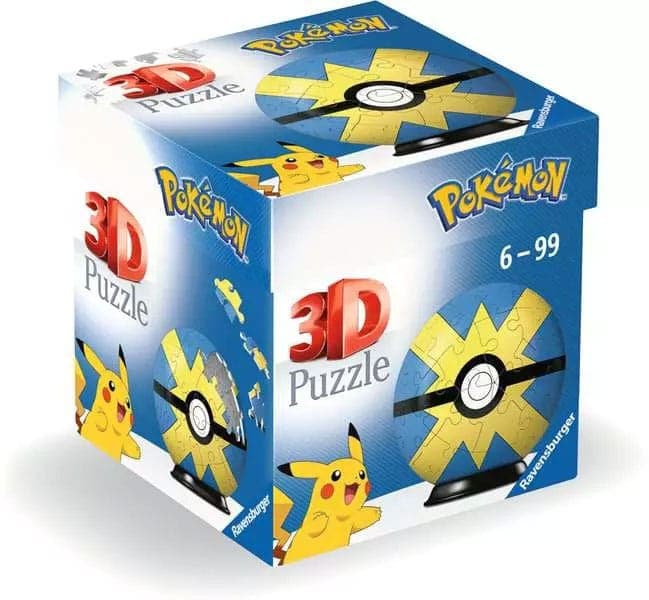 Ravensburger 3D Puzzel Pokémon Quick Ball, 54st.