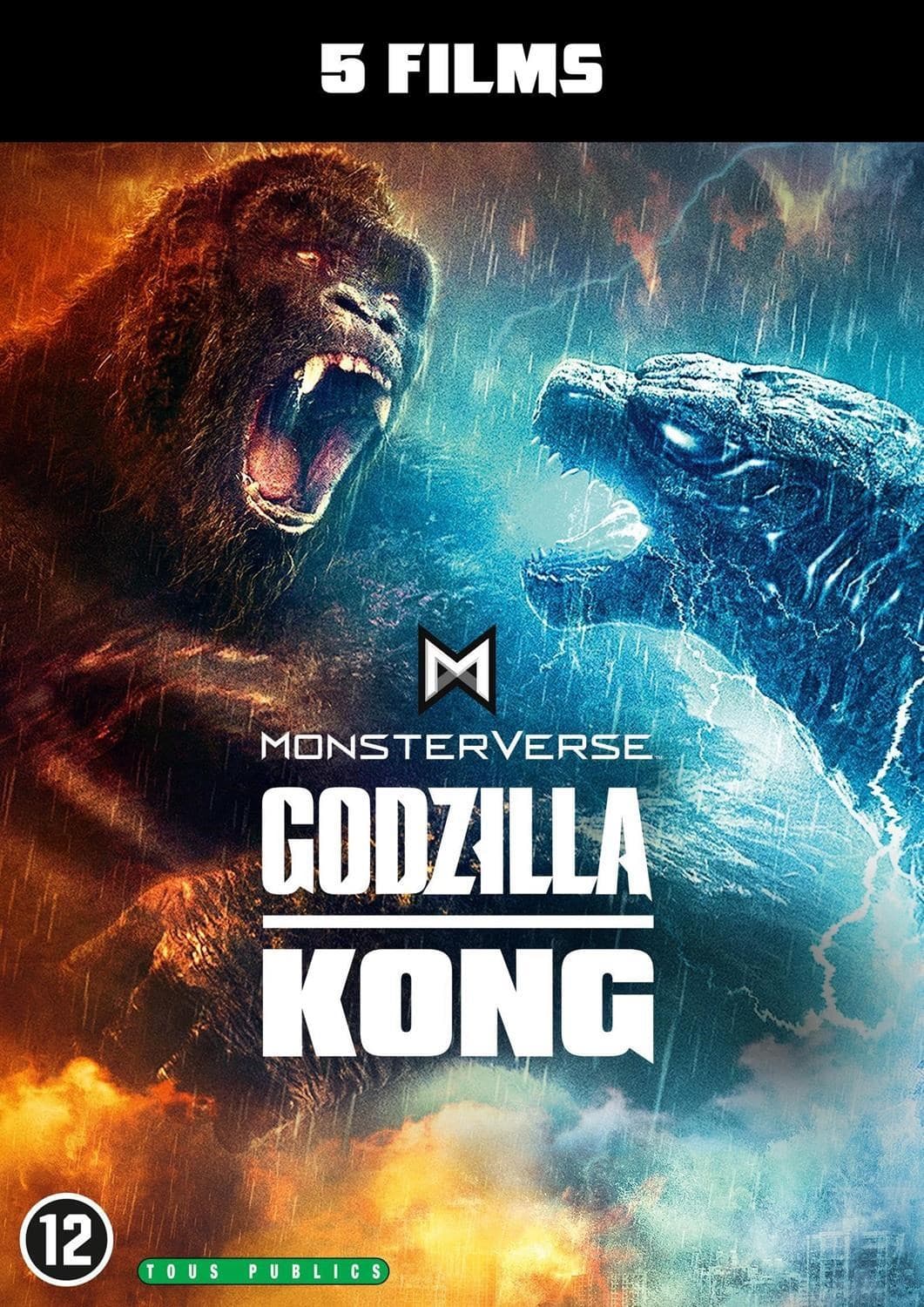 Godzilla Kong MonsterVerse - 5 Films Collection (DVD)