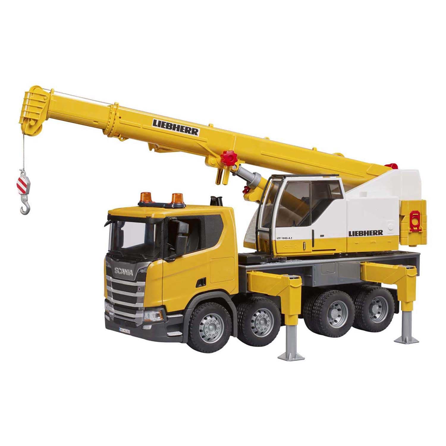 Bruder Scania Super 560R Liebherr Kraan met Licht en Geluid 1:16