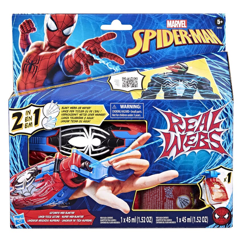 Spiderman Real Webs Ultimate Web Blaster Toys