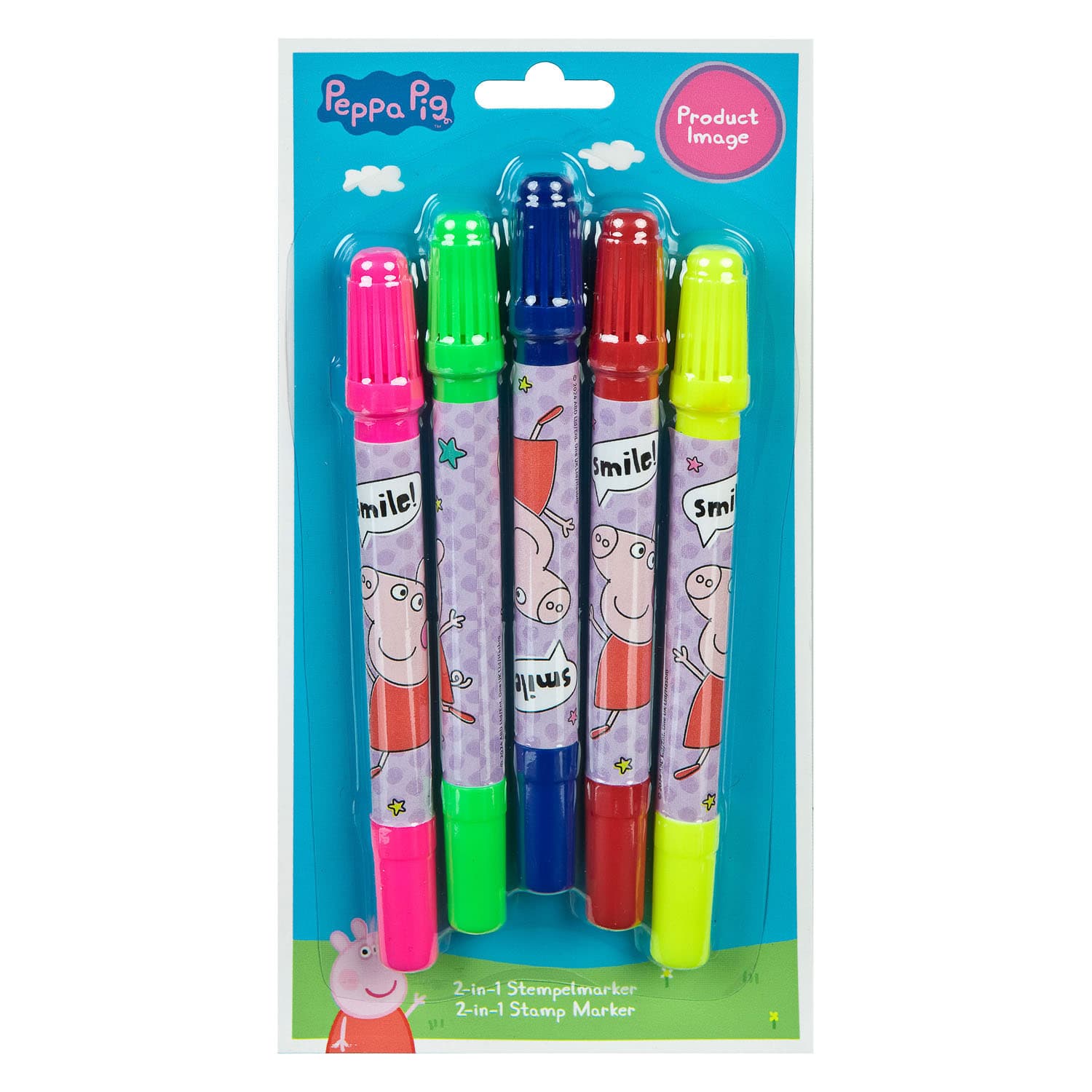 Peppa Pig Stempelstiften 2in1, 5st.