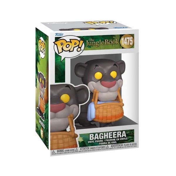 The Jungle Book Pop! Disney Vinyl Figure Bagheera W/basket 9 Cm