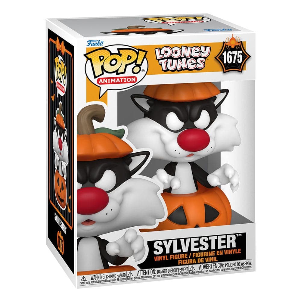 Looney Tunes Pop! Television Vinyl Figure Halloween Sylvester W/pumpkin 9 Cm