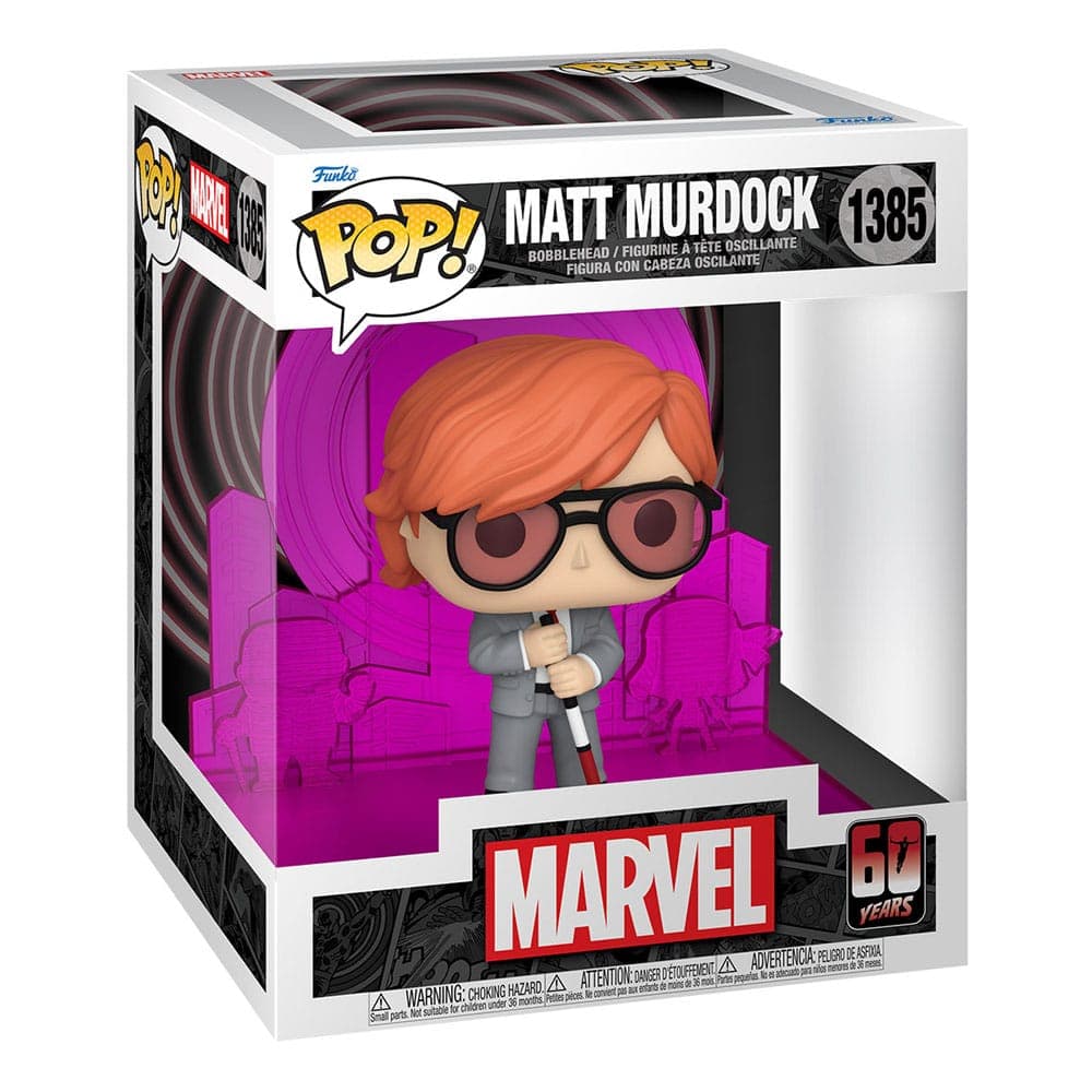 Daredevil 60th Anniversary Pop! Deluxe Vinyl Figure Matt Murdock W/ Radar 13 Cm