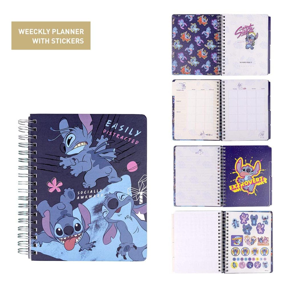 Disney: Lilo & Stitch - Stitch Easily Distracted Undated 12 Month Weekly Planner With Stickers