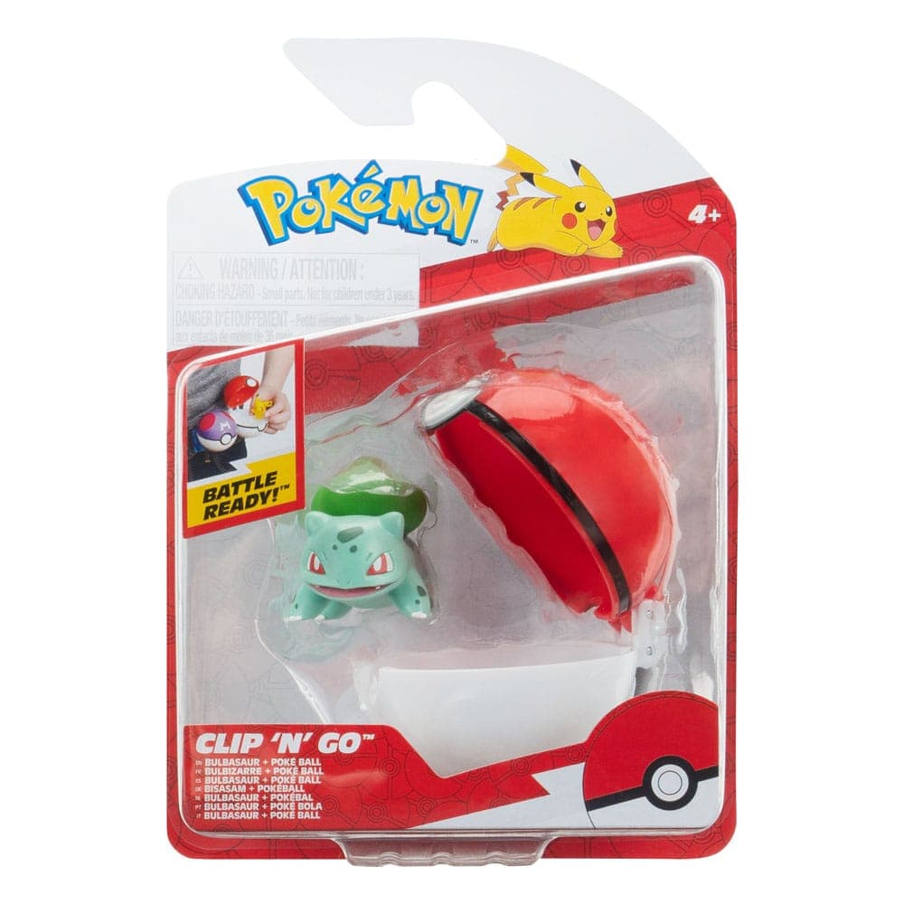 Pokémon - Clip N Go Bulbasaur met Pokébal