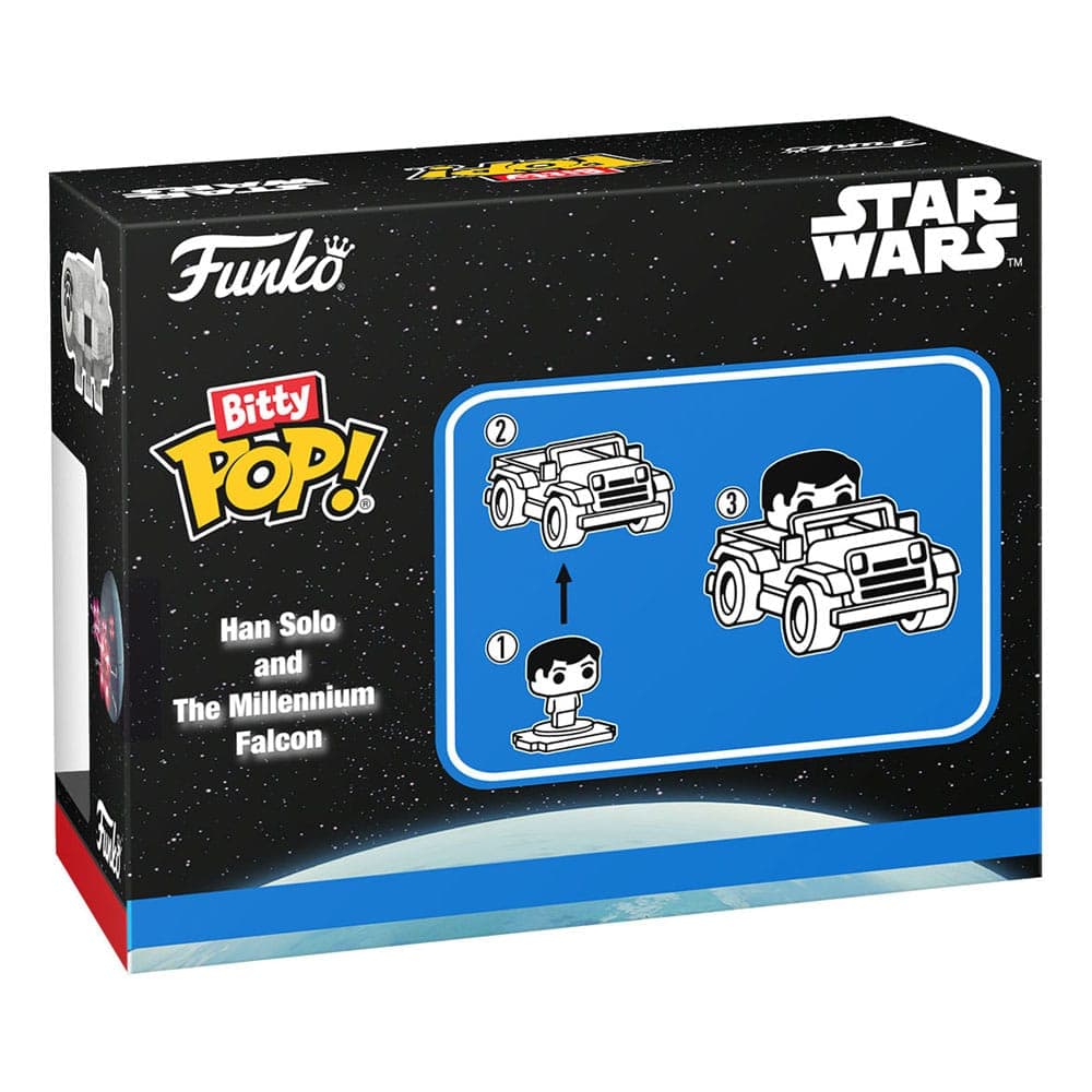 Bitty Pop Rides Star Wars - Bitty Ride Star Wars Han Solo W Millennium Falcon