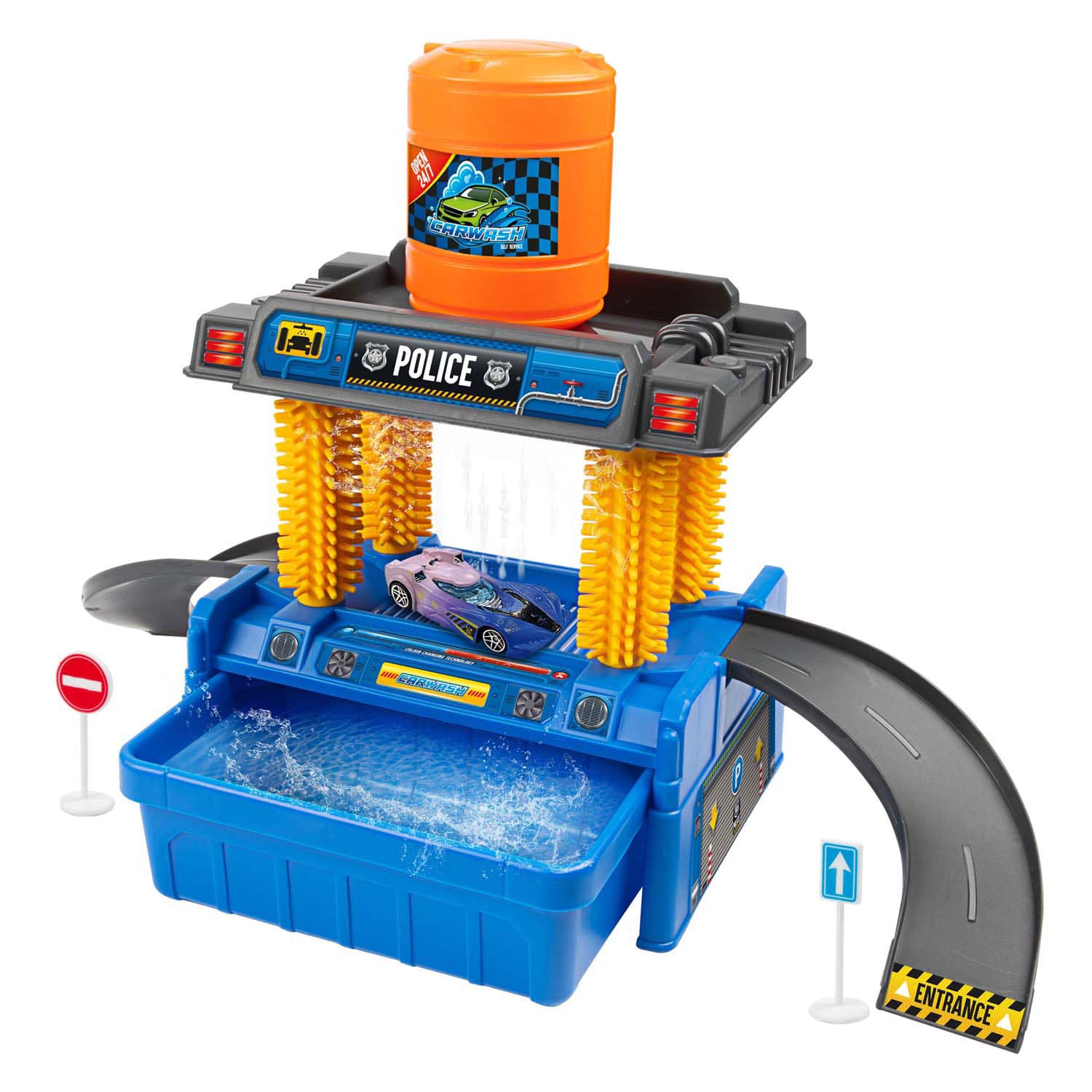 Turbo Racers Auto Wasserette met Kleurveranderende Auto