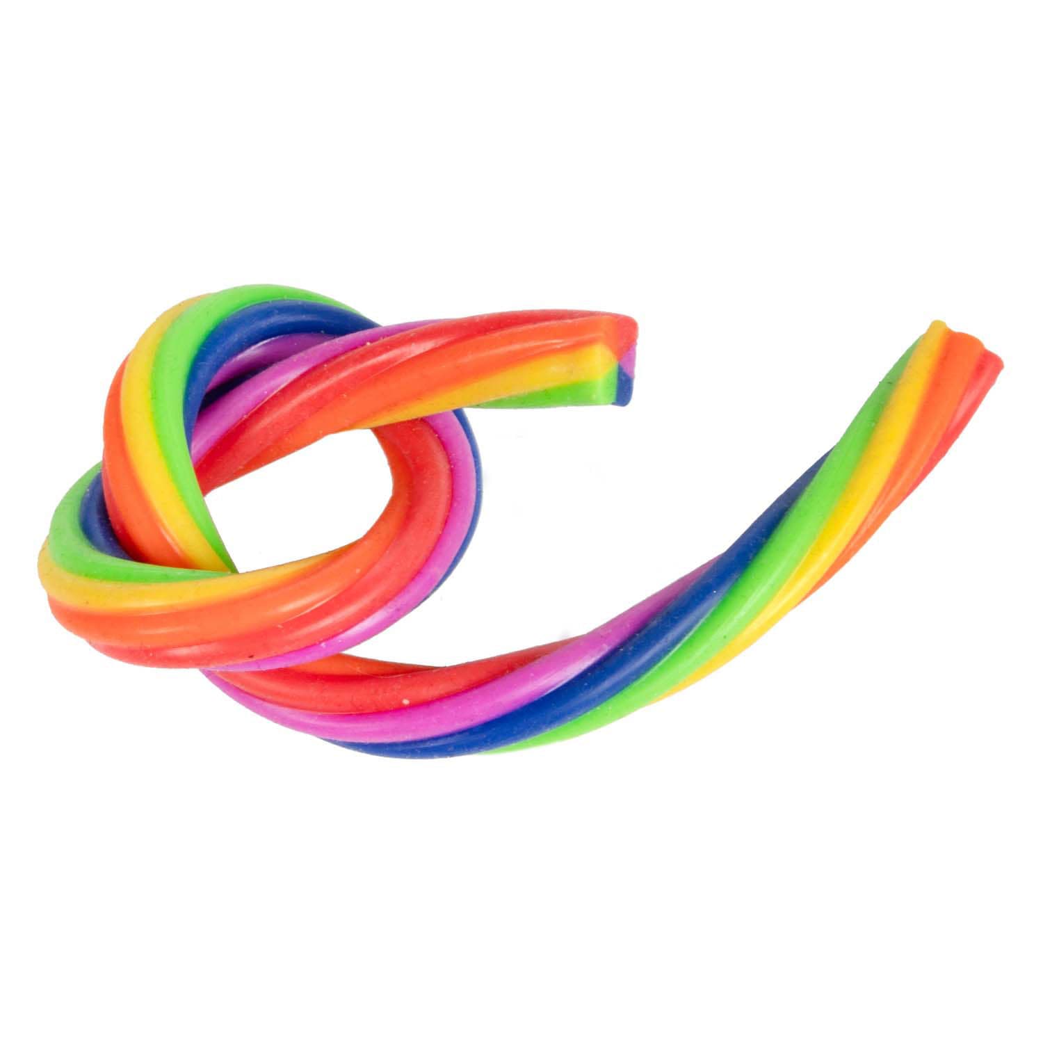 Fun Super Rekbaar Touw Regenboog, 2st.