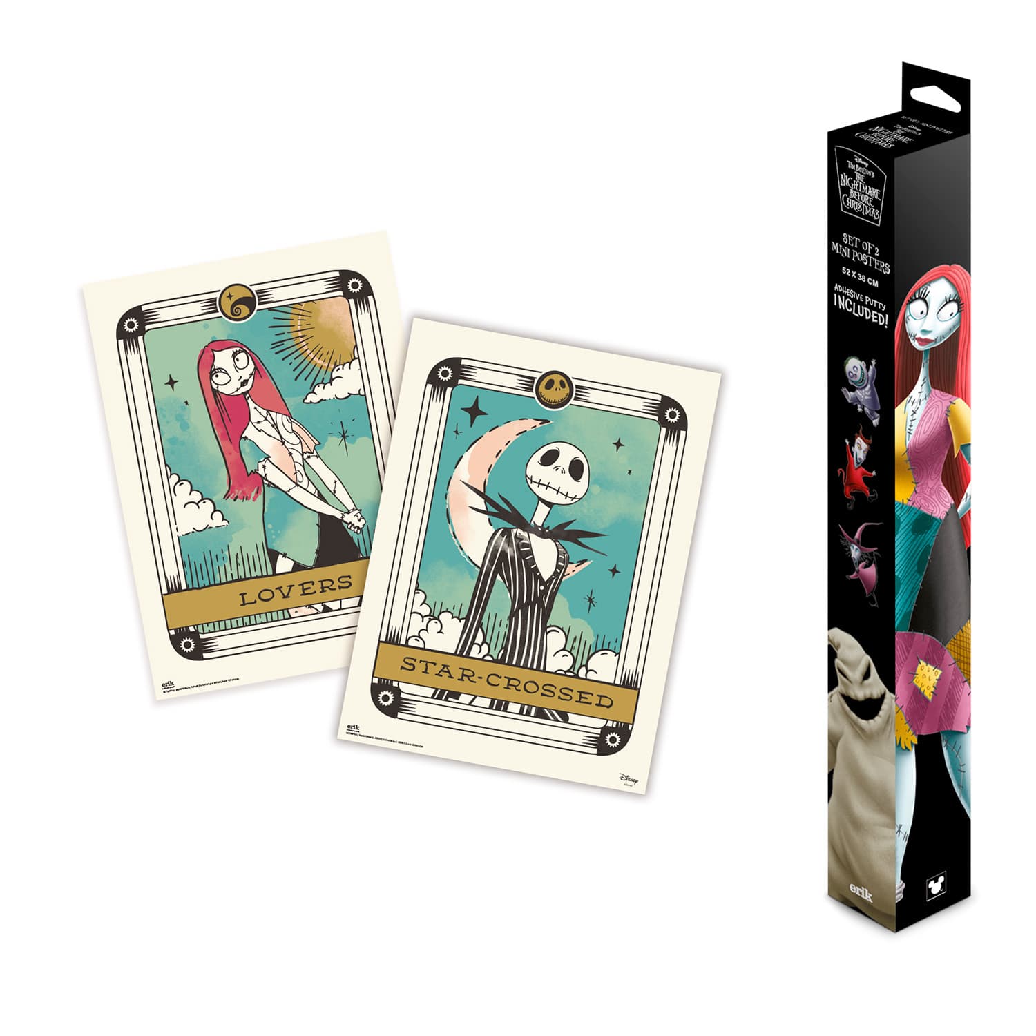 Grupo Erik Poster Disney The Nightmare Before Christmas Set 2 Stuck Kunstdruck -