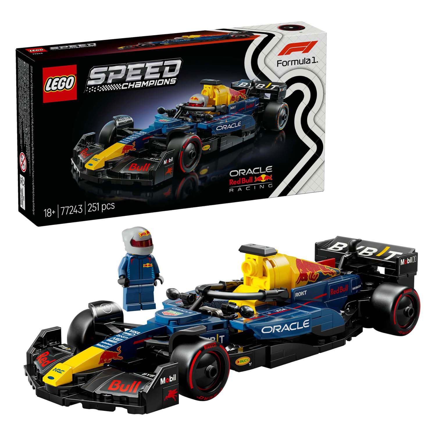 LEGO Speed Champions 77243 Oracle Red Bull Racing RB20 F1 Racewagen