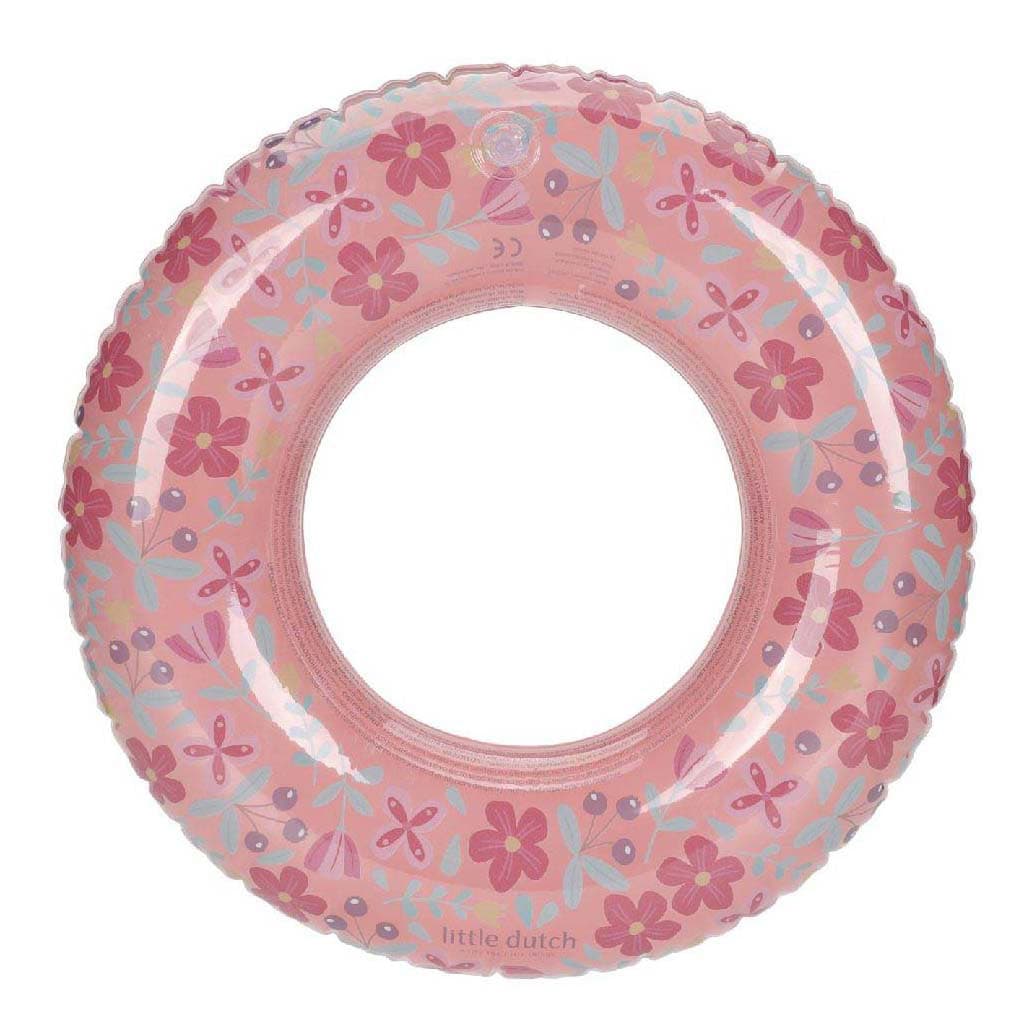 Little Dutch Pink Flower Zwemring, 50cm