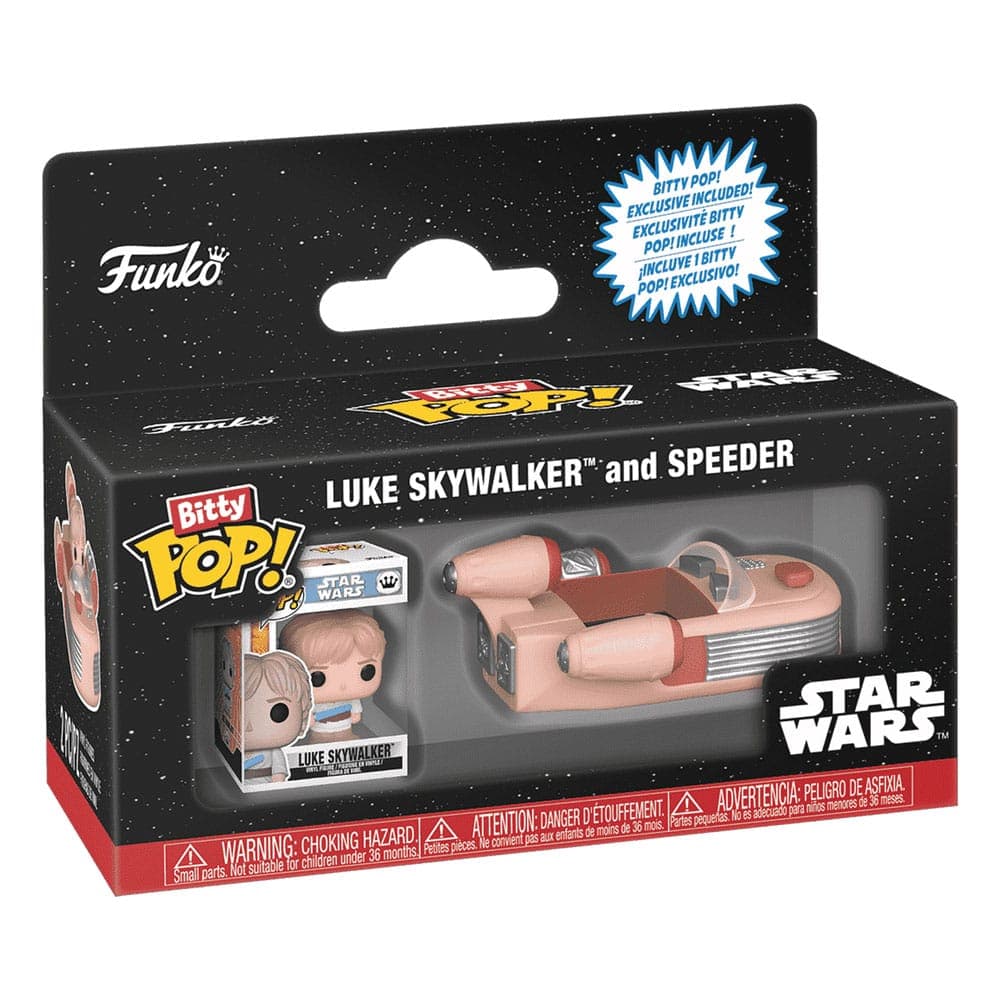 Star Wars: Funko Bitty Pop Ride - Luke With Speeder