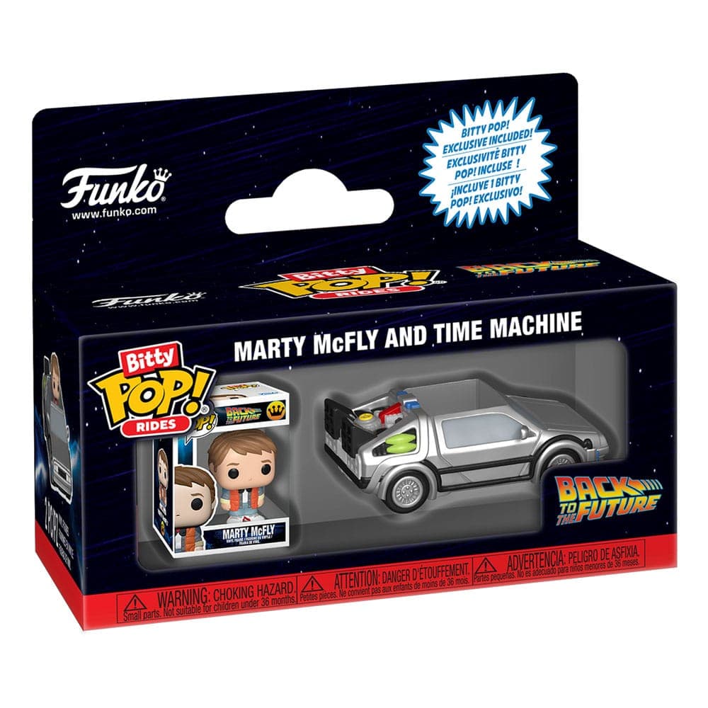 Back To The Future: Funko Bitty Pop Ride - Marty McFly And Time Machine