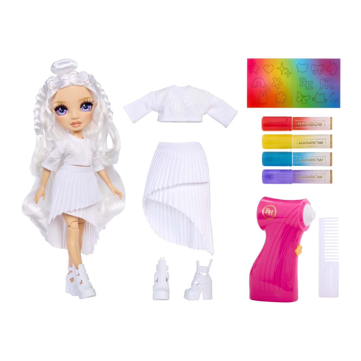 Rainbow High Air Brush & Create Modepop - Purple Eyes