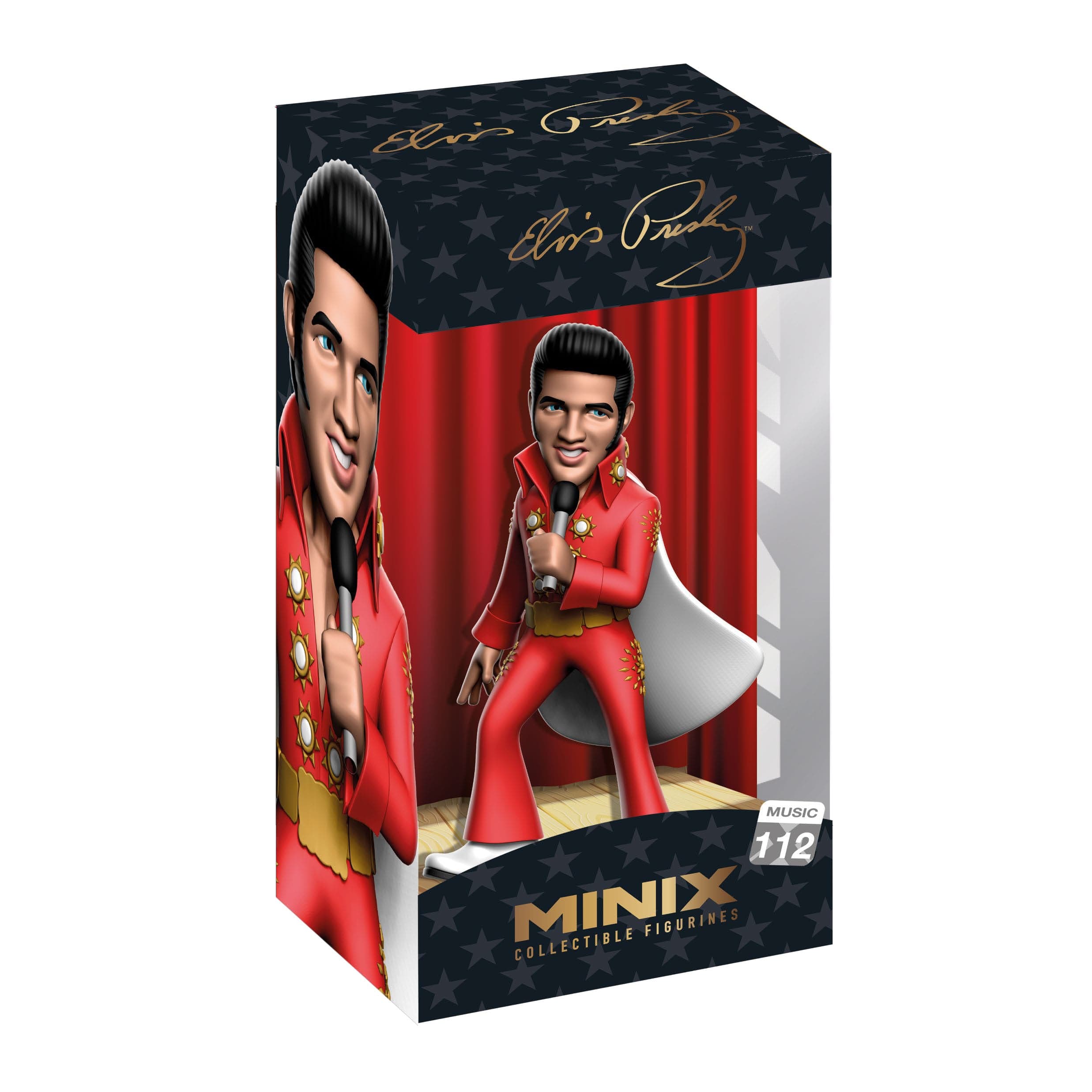 Minix Elvis - Elvis Red Suit - Collectible Music Icon Figure For Fans