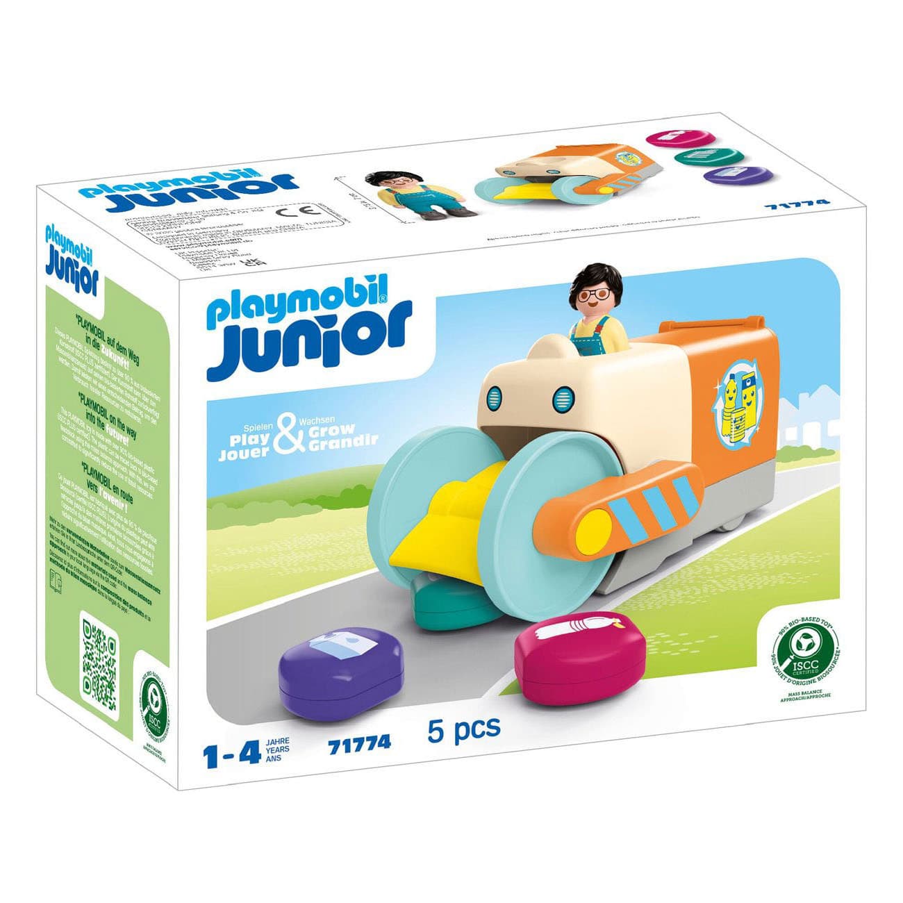 Playmobil - Junior: Push And Grab Garbage Collector (71774)