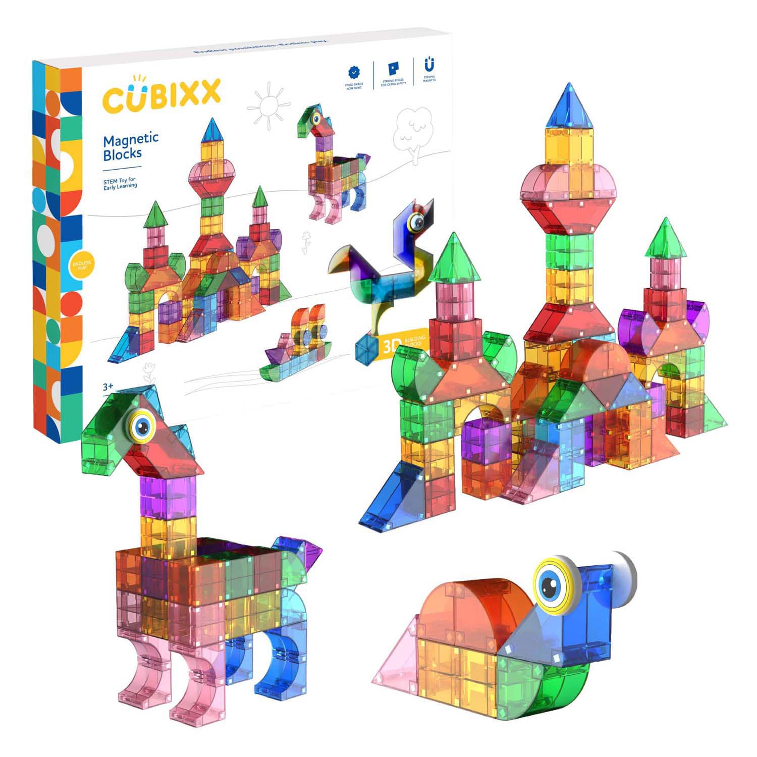 Cubixx Magnetische Bouwspeelgoed - 85dlg.