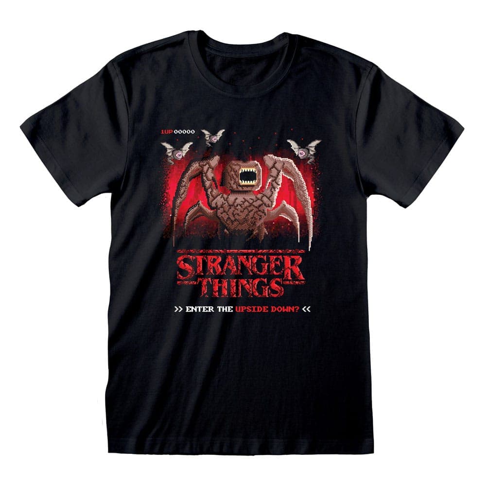 T-shirt - Stranger Things - 8 Bit Upside Down (uni