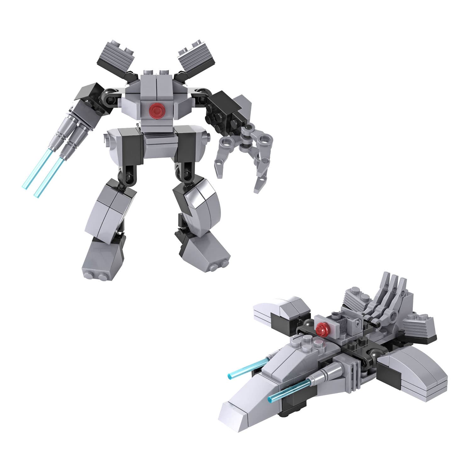 Bouwset Transformeer Robot / Spaceship - 81dlg