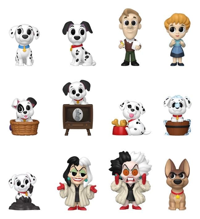 One Hundred and One Dalmatians Mini Figures PDQ 5 cm Display (12)