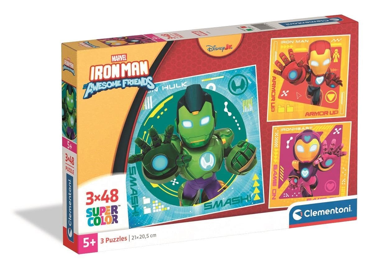Iron Man And His Awesome Friends (3 x 48 stukjes) (Puzzle)