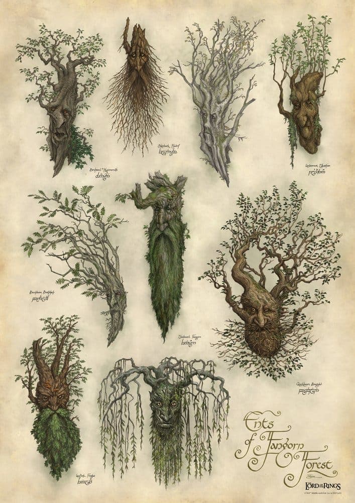 Lord of the Rings Art Print Ent\'s of Fangorn Forest 59 x 30 cm
