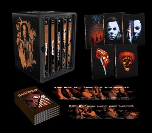 HALLOWEEN I - V (1978 - 1989) - 4K UHD + BLU-RAY - LIMITED EDITION STEELBOOK LIBRARY COLLECTION - IMPRINT COLLECTION #475 - 479 (13x4KUHD/Blu-ray)