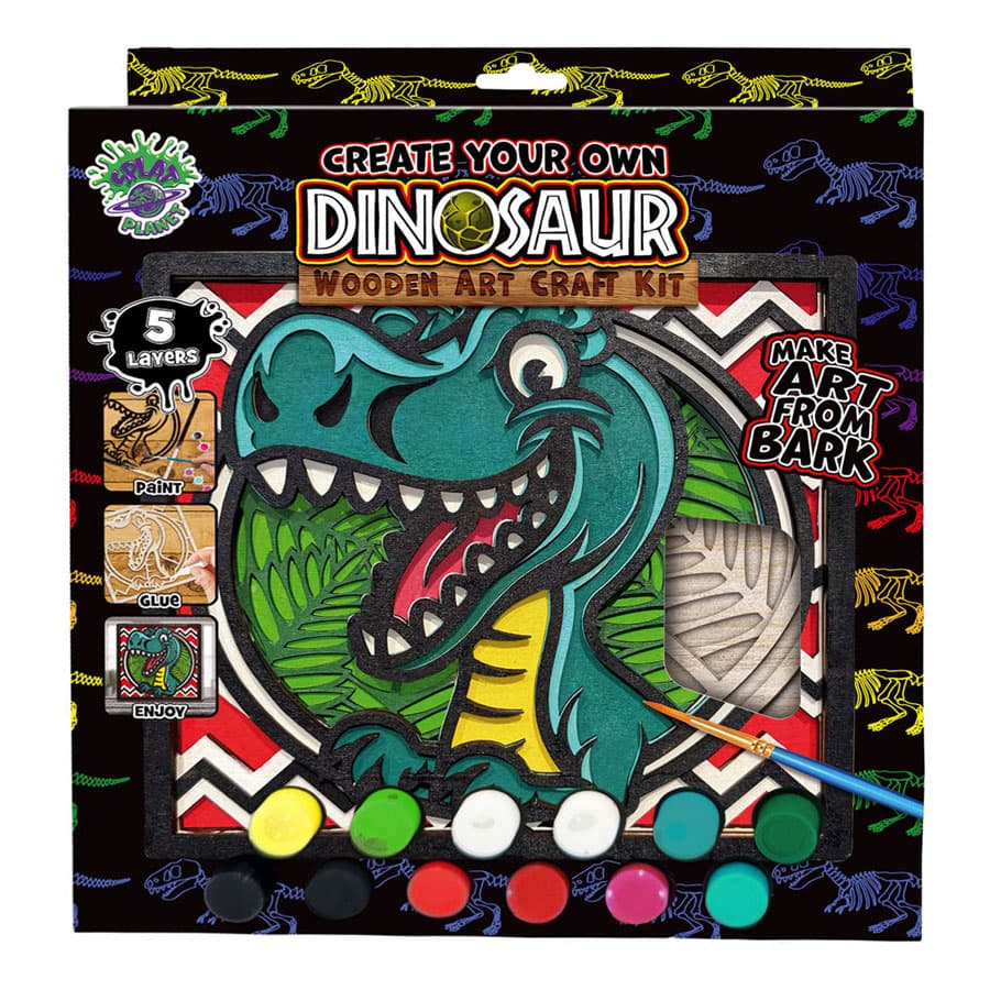 Splat Planet Wood Art Knutselset Dino