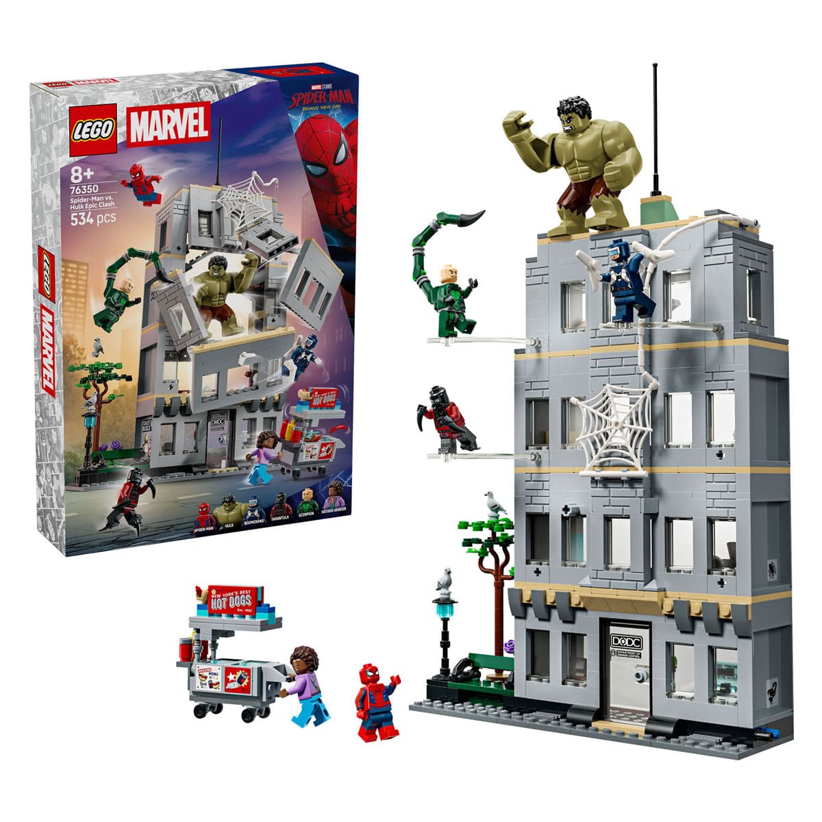 Lego: 76350 - Super Heroes Marvel - Scontro Epico Spider-Man Vs. Hulk
