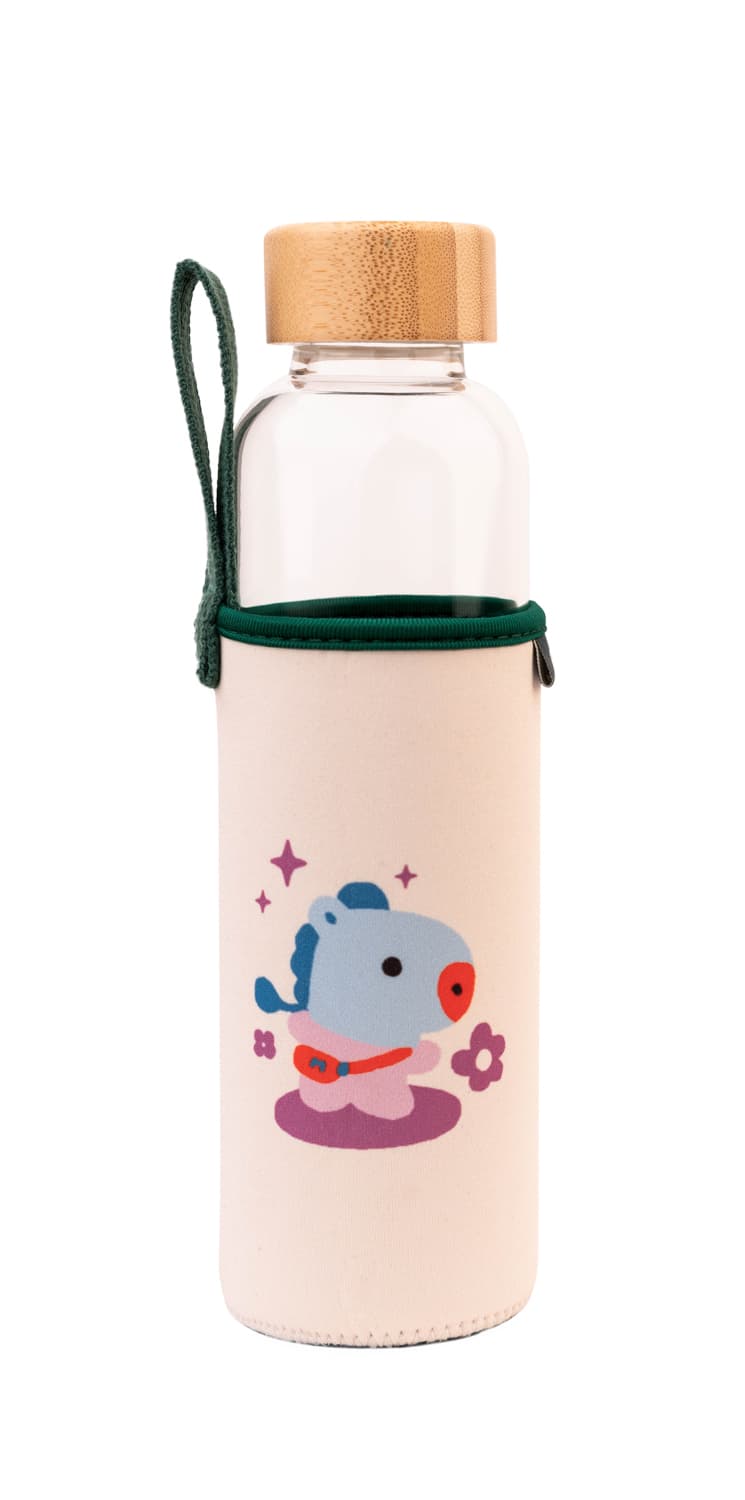 BT21 MANG GLASS BOTTLE