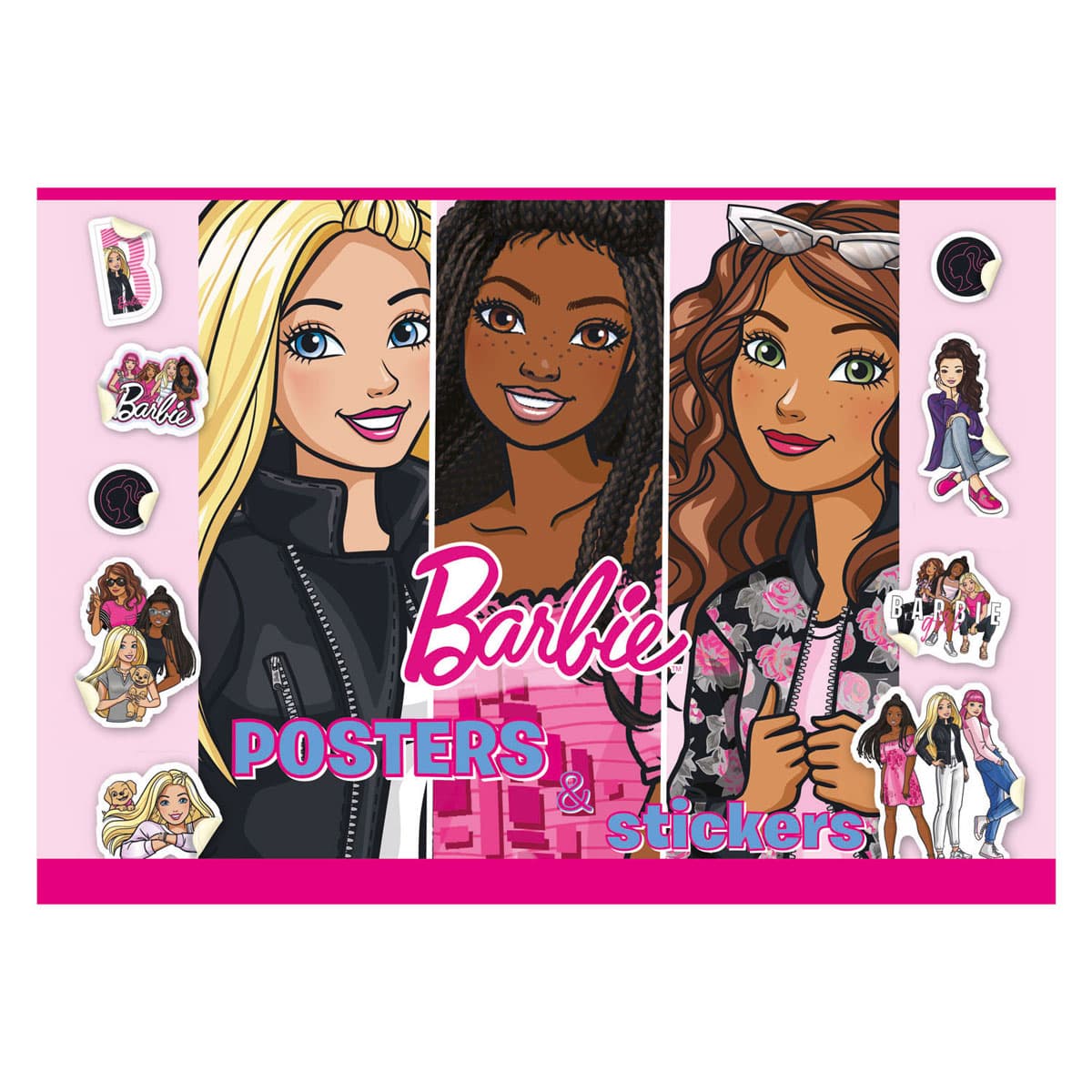 Barbie Posterboek om te Kleuren met Stickers