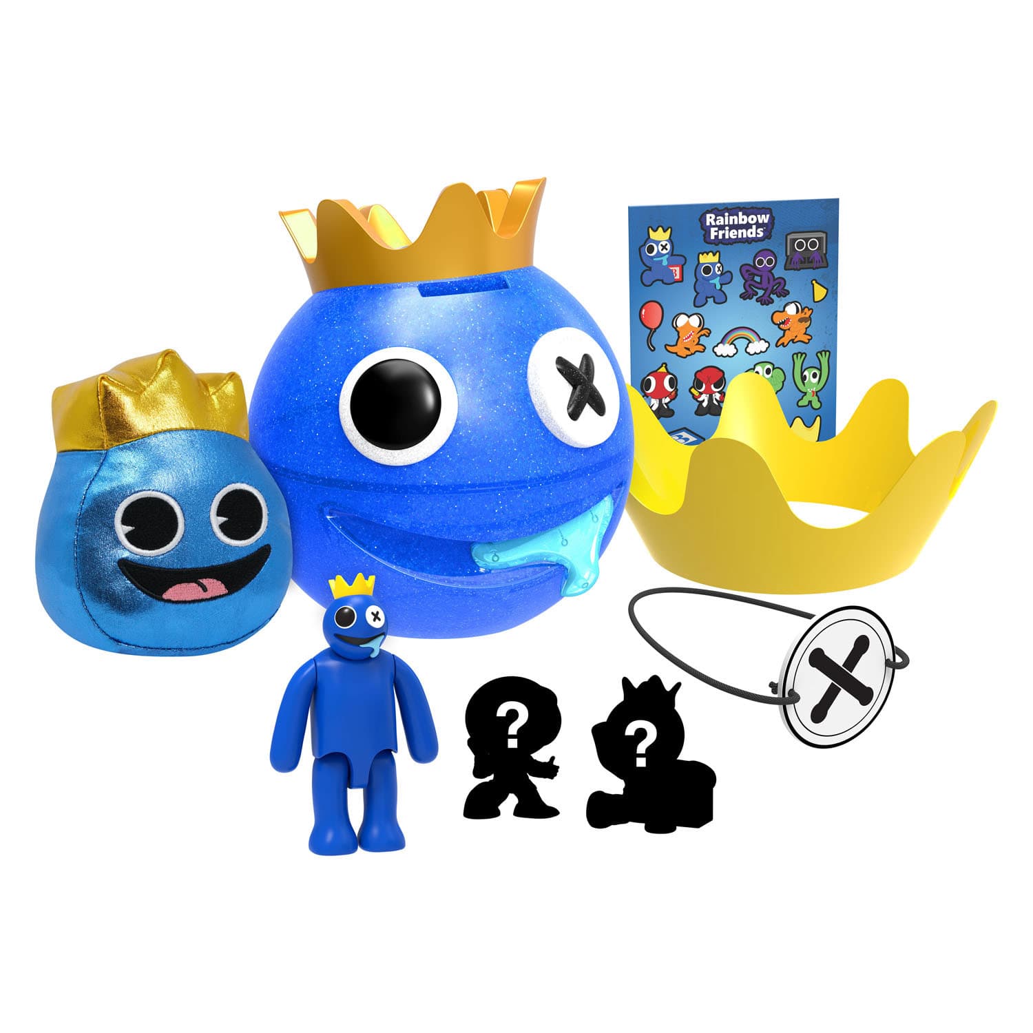 Rainbow Friends Ultimate Bundle Blauw Metallic Hoofd Verrassingsbal
