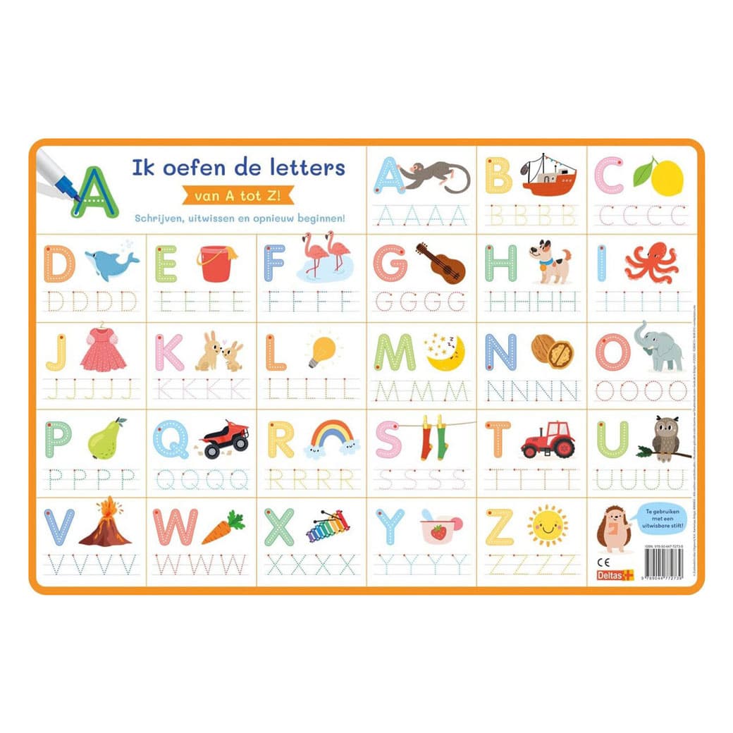 Ik Oefen de Letters van A tot Z - Educatieve Onderlegger